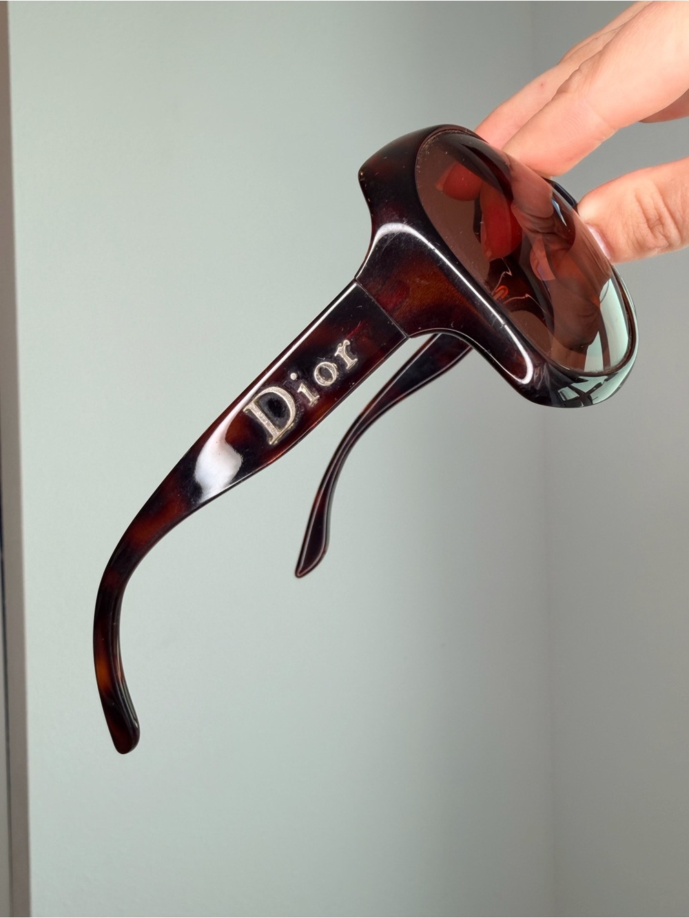 Vintage Christian Dior Glossy 1 Oversized Sunglasses